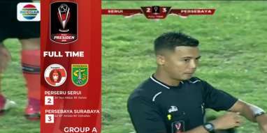 Piala Presiden: Persebaya vs Perseru Skor 3-2, Persebaya Puncaki Grup A. Ini Video Streamingnya