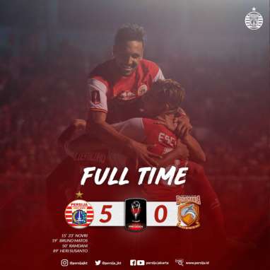 Piala Presiden: Persija vs Borneo FC Skor Akhir 5-0, Persija Puncaki Grup D. Ini Videonya