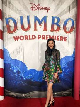 Raline Shah Hadiri World Premier Disney’s Dumbo di Hollywood