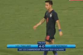 Piala Asia U23: Indonesia vs Thailand Skor Akhir 0-4. Ini Video Streamingnya