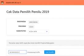 Pemilu 2019 : Kota-kota di Indonesia dengan DPT di Atas 1 Juta Jiwa