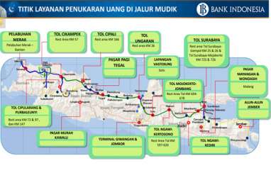 Ini 15 Lokasi Penukaran Uang Baru di Jalur Mudik