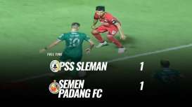 Liga 1: PSS Sleman vs Semen Padang 1-1. Ini Videonya