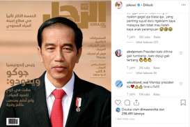 Jokowi Posting Sampul Majalah Arab Arrajol, Bahas Demokrasi hingga Dana Desa