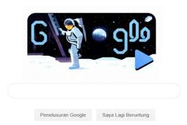 Google Doodle Rayakan 50 Tahun Apollo 11 Mendarat di Bulan