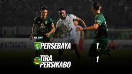 Live Streaming Persebaya vs Tira Persikabo 1-1, Tira Persikabo Kokoh di Puncak Klasemen