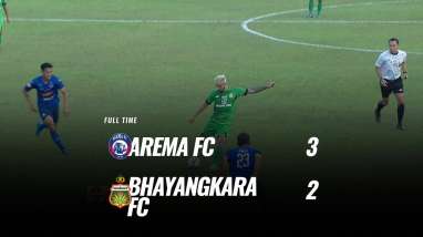 Live Streaming Arema FC vs Bhayangkara FC 3-2, Arema Melejit ke Posisi 5