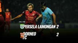 Persela vs Borneo FC Skor Akhir 2-2. Ini Videonya