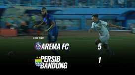 Arema FC vs Persib 5-1, Arema Melejit ke Posisi 4. Ini Videonya