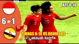 AFF U18: Indonesia Hajar Brunei 6-1, Terus Ditempel Myanmar. Ini Videonya