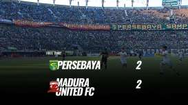 Persebaya vs Madura United 2-2. Ini Tayangan Ulangnya