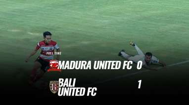 Balik United Tekuk Madura United 1-0, Puncaki Klasemen lagi. Ini Videonya