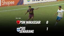 PSM Makassar Kalah 0-1 atas PSIS Semarang, Ini Videonya