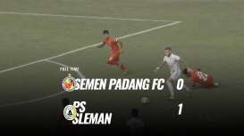 Semen Padang vs PSS Sleman 0-1, PSS Sleman ke Posisi 4. Ini Videonya