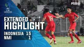 AFC U-16: Indonesia Hajar Mariana Utara 15-1, Puncaki Grup G. Ini videonya