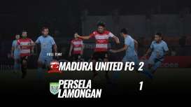 Madura United Tekuk Persela 21, Kokoh di Peringkat 3. Ini Videonya