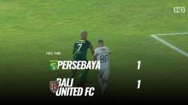 Persebaya vs Bali United 1-1, Persebaya ke Posisi 5. Ini Videonya