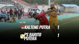 Kalteng Putra vs Barito Putera 1-1, Sama-Sama Tertahan di Zona Degradasi. Ini Videonya