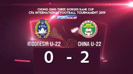 Timnas U22 Indonesia Takluk 0-2 Melawan China. Ini Videonya