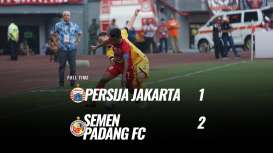 Semen Padang Tekuk Persija 2-1, Keluar Zona Degradasi. Ini Videonya