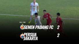 Persija Imbangi Semen Padang 2-2, Jauhi Zona Merah. Ini Videonya