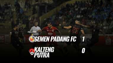 Semen Padang Tekuk  Kalteng Putra 1-0, belum Aman dari Degradasi. Ini Videonya