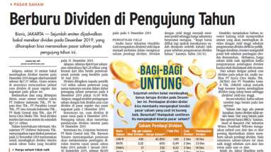 KABAR EMITEN 3 DESEMBER: Berburu Dividen di Pengujung Tahun, Rights Issue PEHA Mundur