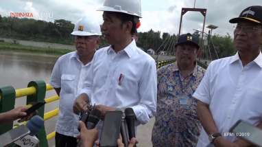 Jokowi Resmikan Bendung Kamijoro di Kabupaten Kulonprogo