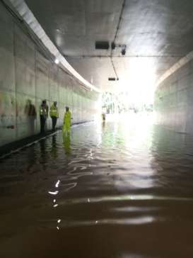 Ini Perkembangan Terbaru Genangan Banjir di Tol Wiyoto Wiyono