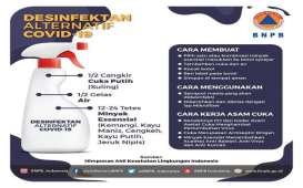 Cara Mudah Membuat Disinfektan Tangkal Covid-19