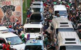 BERITA FOTO : Jelang Penerapan PSBB, Jalanan Ibu Kota Kembali Macet 