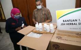 Peduli Covid-19, Sido Muncul Kirim Bantuan 1.500 JSH Herbal ke Jatim