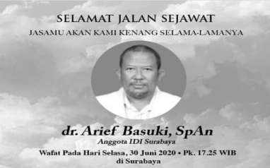 Dokter Arief Basuki Meninggal Akibat Covid-19 di RS Soetomo