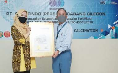PT Krakatau Posco Chemical Calcination Peroleh Sertifikat SNI ISO Series dari Sucofindo