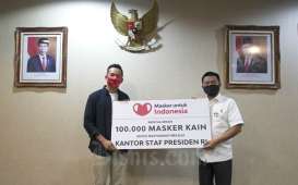 KSP Terima Donasi 100 Ribu Masker Kain untuk Cegah Covid-19