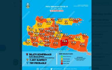 Jember, Surabaya, Banyuwangi Puncaki Covid-19 di Jatim