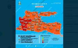 Zona Merah Covid-19 Jatim Kini Ngawi, Magetan, Madiun, Nganjuk, Ponorogo dan Trenggalek