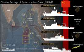 Gawat! Kapal China Diduga Lakukan Pemetaan Bawah Laut di Samudra Hindia