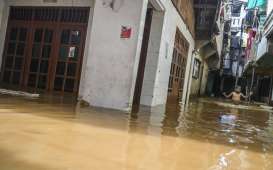 INFO BANJIR JAKARTA: Pukul 10.00 Pintu Air Depok 280 Cm 