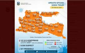 Jatim Bebas Zona Merah Covid-19, Kasus Harian Menyamai Level Mei-Juli 2020