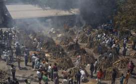 Angka Kematian Akibat Covid-19 Terus Melonjak di India, Parkiran jadi Tempat Krematorium