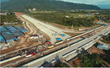 Konstruksi Proyek Tol Trans-Sumatra Selama Ramadan Tetap Berjalan