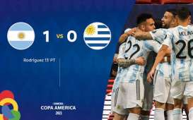 Hasil Copa America : Argentina Atasi Uruguay, Lionel Messi Terbaik