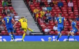 Hasil Babak I Swedia vs Ukraina 1–1, Gol Zinchenko Dibalas Forsberg