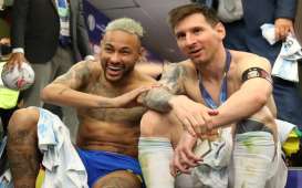 Potret Tangis dan Tawa Lionel Messi & Neymar di Copa America 2021