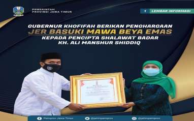 Penggubah Syair Shalawat Baddar Diberi Penghargaan Bidang Kebudayaan