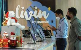 APLIKASI LIVIN BANK MANDIRI : Selamat Tinggal Logo Biru 