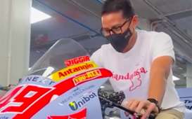 MotoGP Mandalika, Sandiaga Uno Icip Tunggangi Ducati 