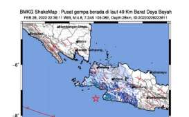 Gempa Bumi Magnitudo 4,8 Berpusat di Barat Lebak, Banten