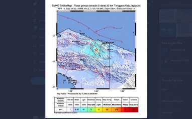 Gempa Magnitudo 5,2 Guncang Kabupaten Jayapura